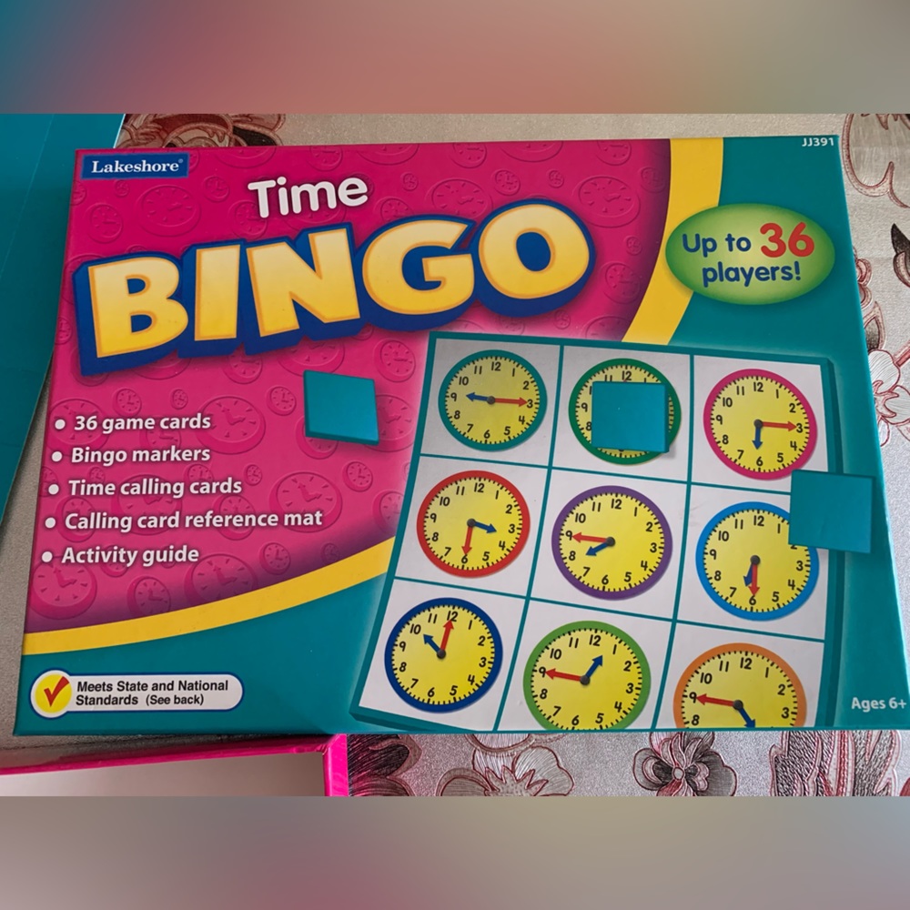 Lakeshore time bingo game